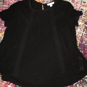 Black boho top